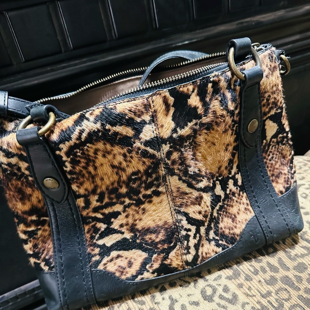 Leopard Print Leather Women's Bag